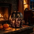thumbnail image 5 of Halloween LED Pumpkin Lantern with Dancing Skeleton Cutouts Light Projecting Jack O Lantern Ornament For Indoor Outdoor Party Yard Decor, 5 of 7