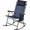 Navy Blue, variant on 26in Rocking Chair Outdoor Zero Gravity Folding Chairs Rocking Chairs Foldable Outdoor Reclining Lounge Chair for Outside Lawn with Cupholder/Pillow Ergonomic Design for Rest, Black