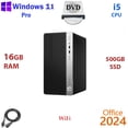 thumbnail image 1 of Restored Windows 11 HP G4 MT i5 7400 500GB SSD 16GB RAM WiFi Desktop Computer PC Office24, 1 of 4