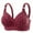 Wine, variant on HAOTAGS Ladies Wireless Bra,Strapless Adult Female Breathable Push - Up Beige 40