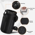 thumbnail image 2 of FINPAC Cup Holder for Bike, Universal Water Bottle Holder with Phone Pockets for Stroller Walker Golf Cart Rollator and Electric Scooter Handlebars, Drink Holder for Outdoor, Biking, 2 of 9