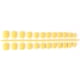 thumbnail image 3 of Soidarity 24 piezas Shortie Square Head Frosted Coffin Uñas postizas DIY Estilo francés Personalidad Uñas acrílicas para amantes de la manicura Juegos de manicura 10 amarillo claro Soidarity CE011411-10, 3 of 5