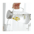 thumbnail image 3 of Glass Carafe, Water Carafe with Lid, Heat Borosilicate Carafe, Shared Hot and Cold Kettle, for Milk,Coffee, 3 of 5