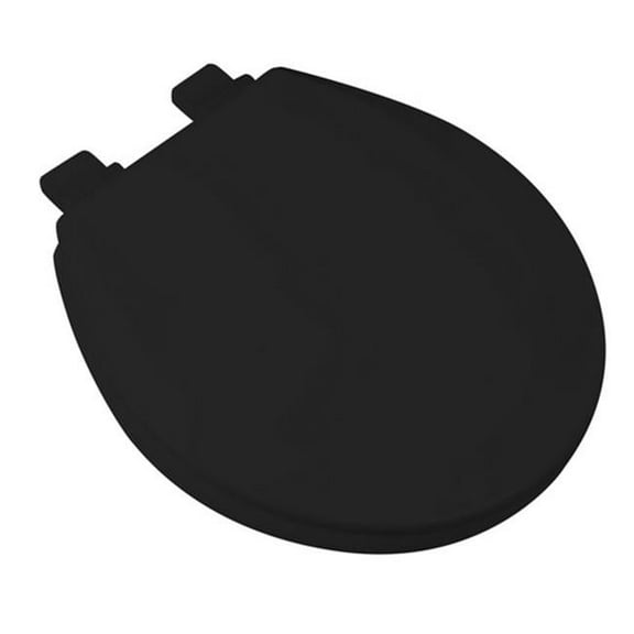 Plumbing Technologies 1F1R7-90 Slow Close Premium Round Molded Wood Toilet Seat- Black