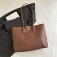 thumbnail image 6 of PU Leather Tote Bag, Shoulder Bags for Women, Top Handle Handbags, Large Purse Lightweight&Comfortable To Carry for Work Travel Shopping （Coffee）, 6 of 6