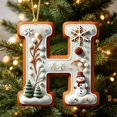 thumbnail image 3 of Clearance Personalized Christmas Ornaments, Letter H Clear Christmas Tree Ornaments, Christmas Tree Hanging Decorations for Xmax Tree, 3 of 7