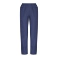 thumbnail image 4 of Juslio Women Pants High Waist with Pockets Elastic,Waist Casual Linen Linen Pants L, 4 of 9