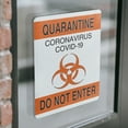 thumbnail image 4 of (2 Pack) Quarantine Do Not Enter 1 OSHA Notice Sign 10 Inch X 14 Inch Vinyl Label Decal Sticker Weather Resistant, UV Protected for Workplace, Business, and Construction Site, Made in, 4 of 7