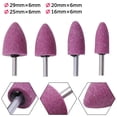 thumbnail image 2 of Chendee Tête de Broyage Conique Corundum Rouge 1 Pce 6Mm pour Polissage et Élimination de la Rouille, 25mm, 2 of 6