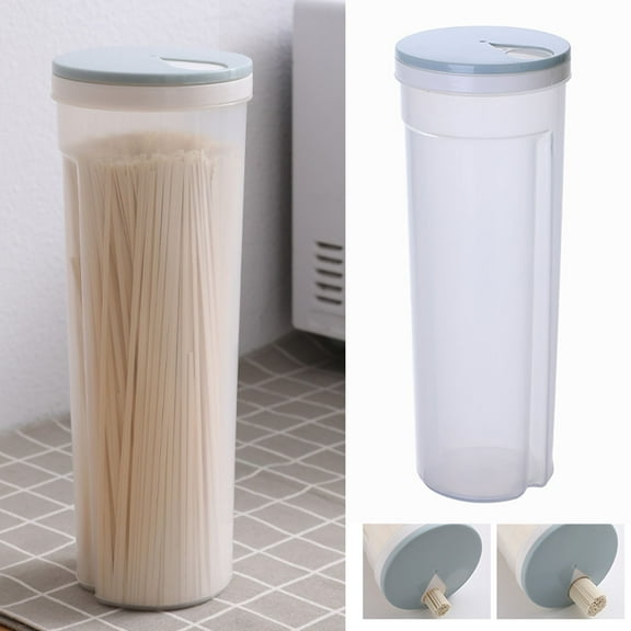 Huayishang Storage Box Airtight Food Storage Cereal Plastic Kitchen Pantry Storage Container, Kitchen Essentials Clearance Sale Blue