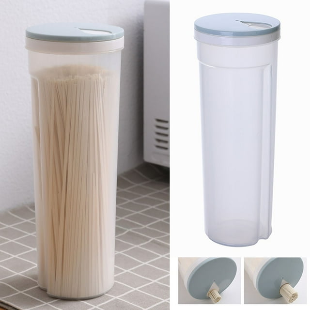 Oleegame 1PC Produce Storage Airtight Food Storage Cereal Plastic Kitchen Pantry Storage Container Blue