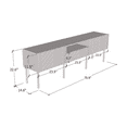 thumbnail image 5 of Leaf 01 TV Stand for TVs up to 80", Mid-Century Modern High Gloss 71" Entertainment Center, TV Media Console with Storage Cabinets, 5 of 5