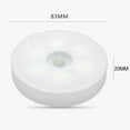 thumbnail image 3 of Motion Sensor LEDs Night Light USB Rechargeable Human Body Induction Round Night Lamp Magnetics Stick Children Lamp for Wall Bedside Wardrobe Stairs Cabinet WHITE, 3 of 3
