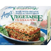 Amy's Frozen Meals, Vegetable Lasagna, Made With Organic Pasta and Vegetables, Microwave Meals, 9.5 Oz