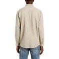 thumbnail image 5 of Men's Casual Long Sleeve Waffle Knit Button Down Solid Color Shirt for Spring Fall Comfort Wear,Khaki,L, 5 of 5
