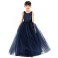 thumbnail image 5 of Ekidsbridal Satin Backless Tulle Communion Baptism Dresses for Flower Girls Toddlers Ceremonial Gowns 722 8, 5 of 6