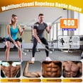 thumbnail image 5 of Portable Ropeless Battle Ropes, Adjustable Weights Cordless Battle Ropes for Home Gym with 2 Pack, Weighted Exercise Equipment for Low-Impact Workout, Strength & HIIT, for Men & Women (Grey), 5 of 7