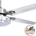 thumbnail image 6 of AFANQI Ceiling Fan Light 42'' 5 Stainless Steel Blades LED Fan Lamp w/ Remote Control, 6 of 16