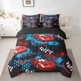 thumbnail image 2 of Castle Fairy Car Twin Bedding Sets for Children Teens,Speed Sport Bedding Comforter Set, 2 of 8