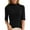 Black winter short sleeve sweaters for women-A30213, variant on Women's Short Sleeve Sweaters Dressy Casual Mock Turtleneck Shirt Highly Stretchy Ribbed Knit Fitted Top Blouses Black L