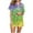 Green#1, variant on Womens Mardi Gras Pajama Set 2025 Trendy Colorblock Sequin Print Pjs Sets Carnival Themed Casual Button Sleepwear Two Piece Green XXL
