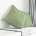 thumbnail image 3 of Vintage Sage Green Pillow Covers 18x18 Inch Decorative Throw Pillow Cover, Farmhouse Retro Beige Solid Color Sofa Pillowcases Accent Cushion Case Home Decor Bedroom Living Room, 3 of 6