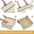thumbnail image 3 of Organizador De Cajones, 4 Pack Organizadores De Ropa Interior, Caja De Almacenamiento Plegable Multifuncional, Tela No Tejida, Para Clasificar Ropa Interior, Bragas, Calcetines, Beige, 3 of 4