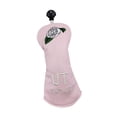thumbnail image 1 of jinwen Golf Club Head Cover PU Leather with UT Tag Driver Headcover Golf Club, 1 of 9
