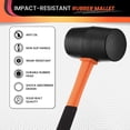 thumbnail image 3 of 25mm Small Rubber Mallet Hammer  Rubber Hammer with Non-Slip Grip and Dual Heads (Polyurethane & PVC) for Craft, Tile, Jewelry, and Furniture Assembly, 3 of 8