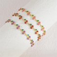 thumbnail image 4 of Cute Cherry Bracelet for Women Sweet Fruit Bohemian Bracelet Stainless Steel Chic Statement Adjustable Link Chain Stacking Trendy Hand Jewelry, 4 of 9