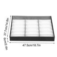 thumbnail image 5 of 18-Slot Sunglasses Organizer Box, Multiple Eyeglass Display Case Dustproof Jewelry Storage Tray, Snap Closure, 5 of 5