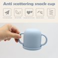 thumbnail image 4 of MesaSe BPA Free Kids Silicone Food Storage Box Solid Color Baby Snack Cup Portable Children Snacks Container With Hollow Lid Orange Blue - Orange Blue, 4 of 5