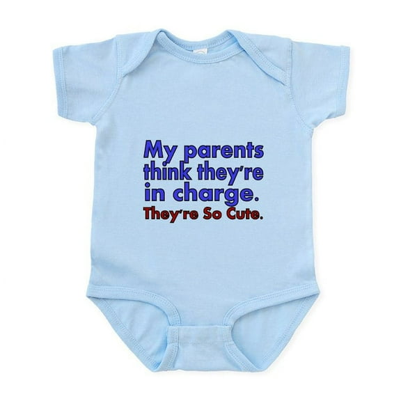 CafePress - My Parents Think Theyre In Charge Body Suit - Baby Light Bodysuit, Size Newborn - 24 Months
