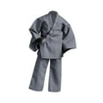 thumbnail image 3 of 2x Ropa de figura masculina 1/12 Moda Kung Fu Traje de entrenamiento Pantalones y chaqueta casual para 6 '' Figuras de acción Vestido de muñecas BJD gris, 3 of 10