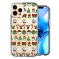 thumbnail image 1 of MUNDAZE Apple iPhone 12 Pro Classic Christmas Polka Dots Santa Snowman Reindeer Candy Cane Design Double Layer Phone Case Cover, 1 of 3