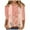 A01_Pink, variant on Bzhegqhd Women's Loose Casual Retro Printed Round Neck Three Quarter Sleeve 3/4 Sleeve T-shirt Top