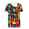 thumbnail image 4 of Women Blouses and Tops Fashion Sexy Plus Size T Shirts Loose Fit Summer Clothes for Mature Women 2025 Vacation, 4 of 5