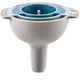 thumbnail image 2 of Direct Funnel Kitchen Juego de embudo multifuncional 4 en 1 Embudo de 3 piezas con asa y colador extraíble Embudo de relleno de plástico 60/80/100 mm Apto para lavavajillas, 2 of 7
