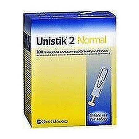 Unistik 2 Normal Lancets 100 Each (Pack of 2)