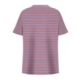 thumbnail image 4 of Tops de Manga Corta de Tamaño Más de las Mujeres, Blusas de Cuello en V Impresas de Verano de Moda para Uso Casual, Diario Y de Fiesta, 4 of 8