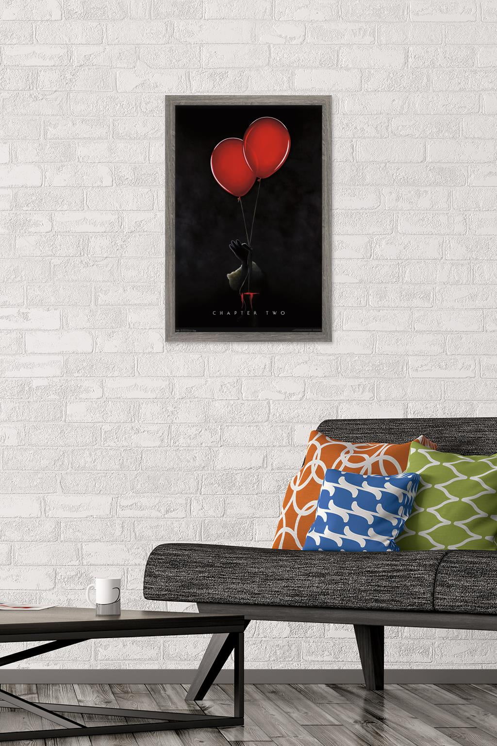 IT: Chapter 2 - Teaser One Sheet Wall Poster, 14.725" x 22.375", Framed