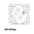 thumbnail image 1 of BUYISI Quilting Templates Sewing Ruler Quilting Frame 1 * 1 Pc Ergonomic Grip 5#, 1 of 4