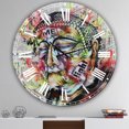 thumbnail image 2 of Designart 'Street Art Graffiti Holy Man' Large Modern Wall Clock, 2 of 5