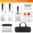 thumbnail image 3 of Griddle Accessories Kit, 8 Pcs BBQ Accessories Kit for Blackstone and Camp Chef, Professional Griddle Accessories for Outdoor BBQ, Teppanyaki and Camping, 3 of 7