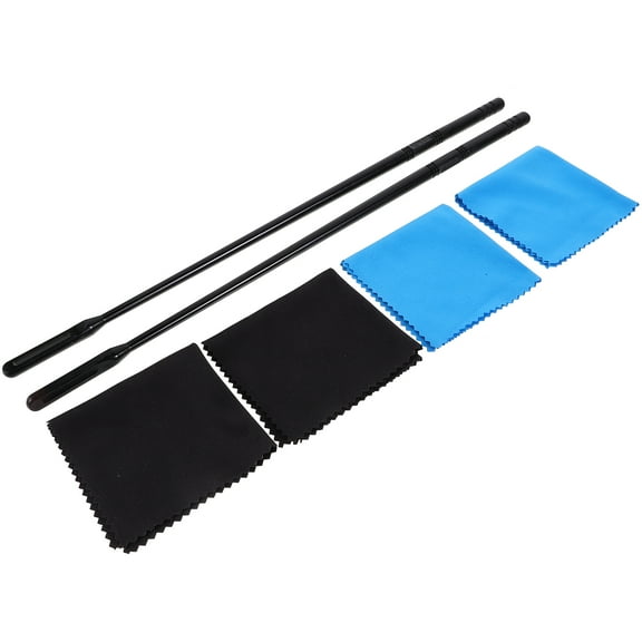 Flute Cleaning Tool Set Clarinet Cloth Instrument Kit Cleaner Rods Polishing Swab