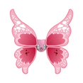 thumbnail image 2 of Ala de mariposa LED, ala de Ángel, juego de simulación, vestido de ala de hada para carnaval, puesta en escena, festivales de vacaciones, cumpleaños rosa Salvador Disfraz de ala de hada, 2 of 10
