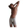 thumbnail image 2 of Calvin Klein Men's Embossed Icon Micro Long Boxer Brief Grey Sky, Lg, 2 of 2