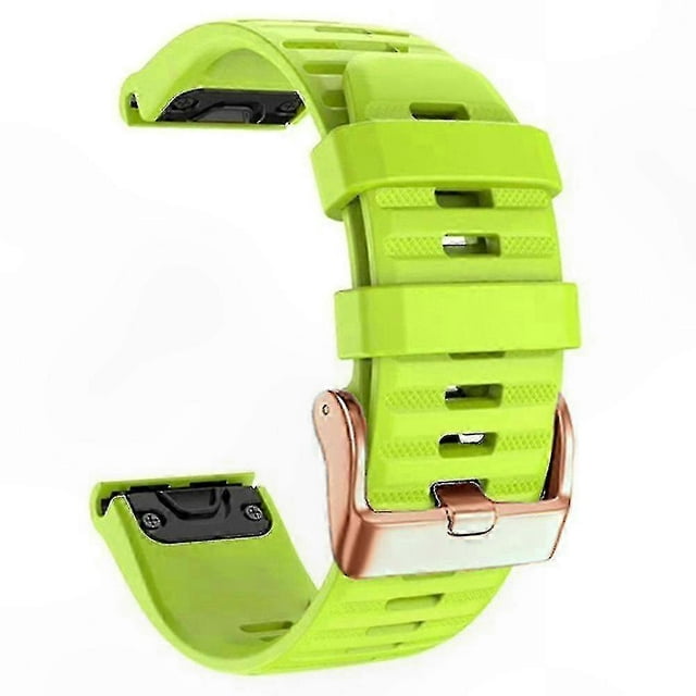 Rose Gold Striped Silicone QuickFit Band for 20mm Fitness Trackers