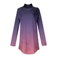 thumbnail image 3 of Birdeem Womens off Shoulder Sleeves Long Sleeve Printed High Neck Top T-Shirt, 3 of 12