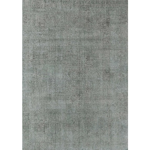 Ahgly Company Indoor Rectangle Mid-Century Modern Silver Gray Oriental Area Rugs, 7' x 10'